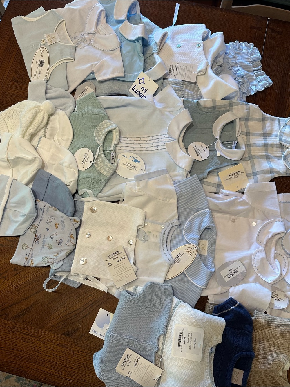 Assorted Baby Clothing Set - Blue & White - Unbranded